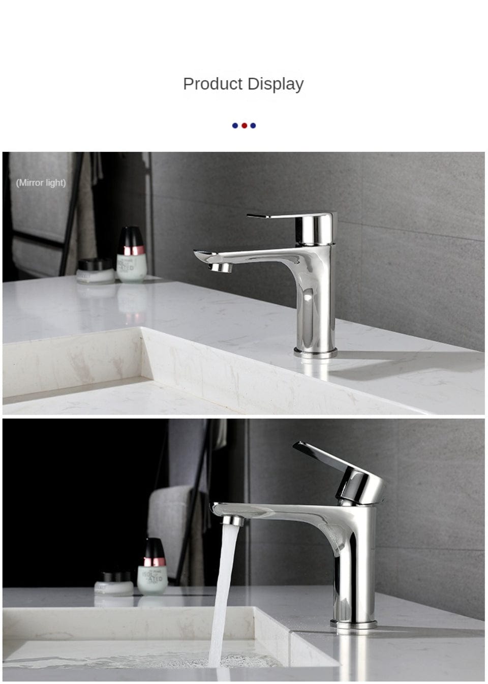Mitigeo Robinet Noir Lavabo