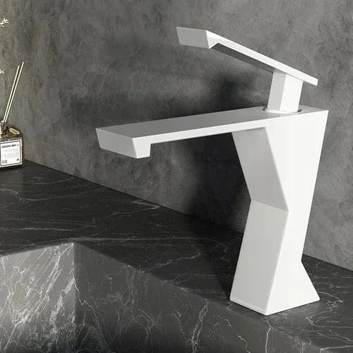 Mitigeo Blanc Robinet pour Lavabo de Salle de Bain