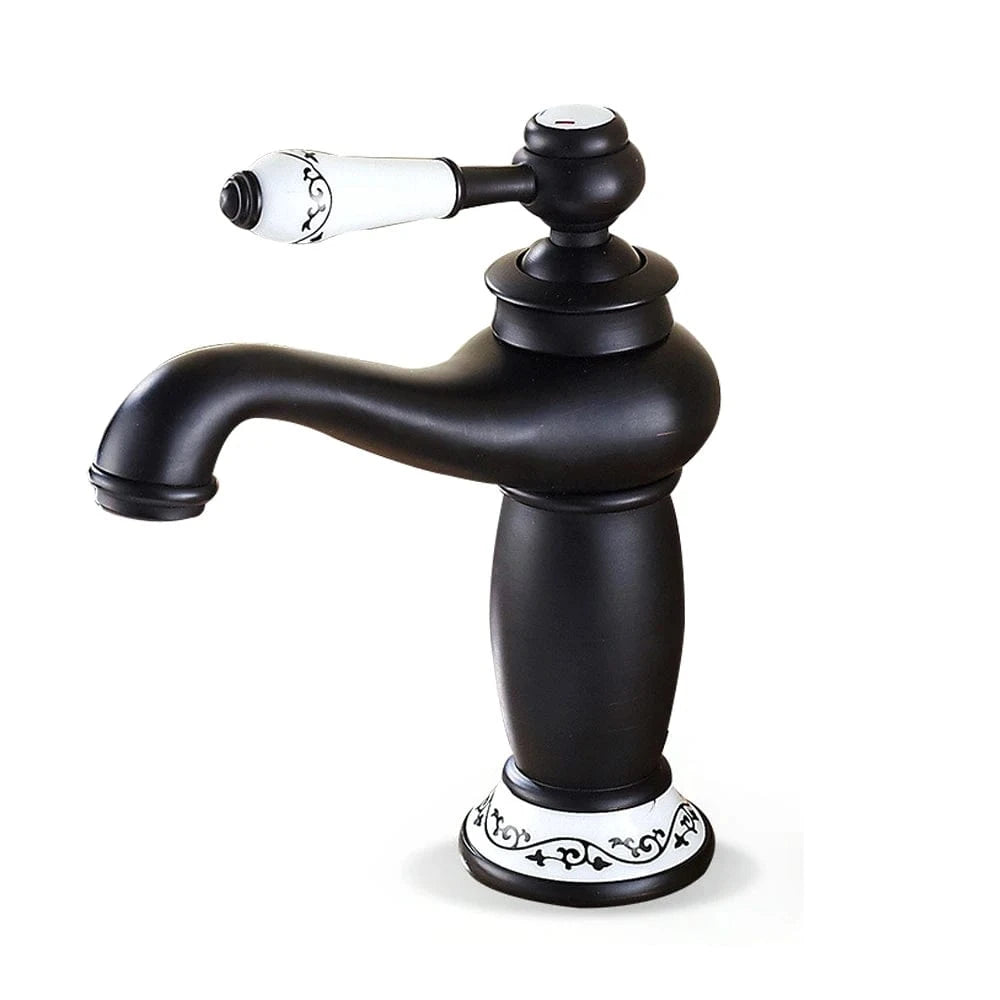 Mitigeo Noir Robinet Retro Lavabo