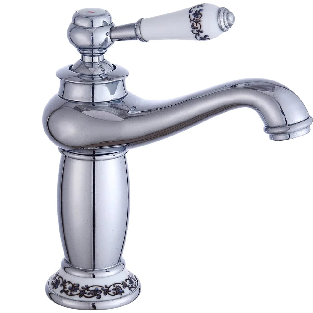 Mitigeo Argent Robinet Retro Lavabo