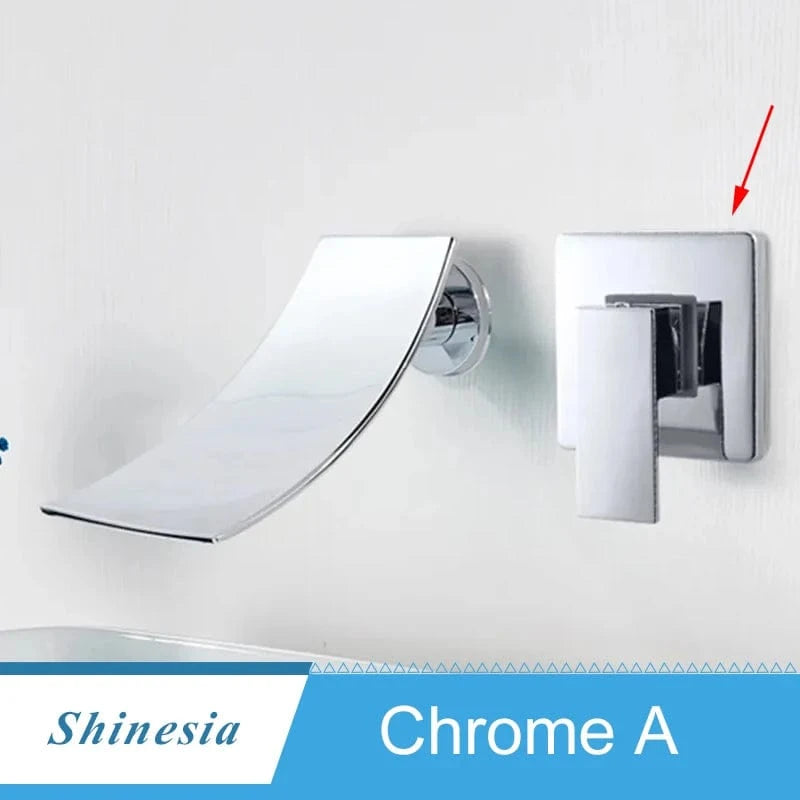 Mitigeo Chrome Robinetterie Murale Lavabo