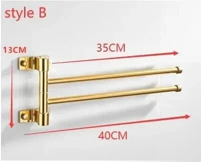 B 2 Tiges Salle de Bain Porte Serviettes Mitigeo