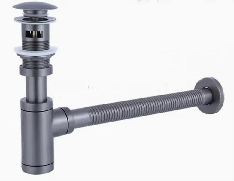 Gris avec trou Siphon avec Bonde Lavabo Mitigeo