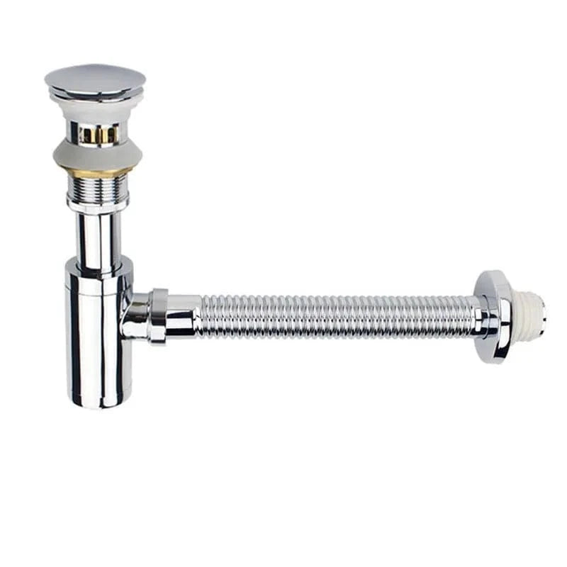 Chrome avec trou Siphon avec Bonde Lavabo Mitigeo
