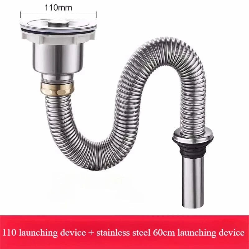 60cm Siphon Evier Cuisine Mitigeo