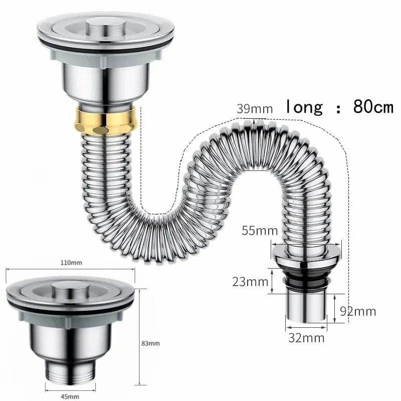 Siphon Evier Cuisine Mitigeo
