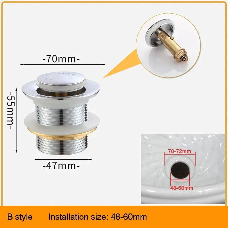 B Siphon pour Baignoire Mitigeo