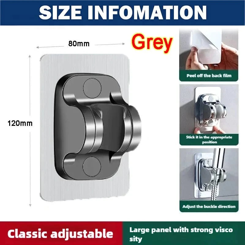 Gris Support Ventouse Pommeau de Douche Mitigeo