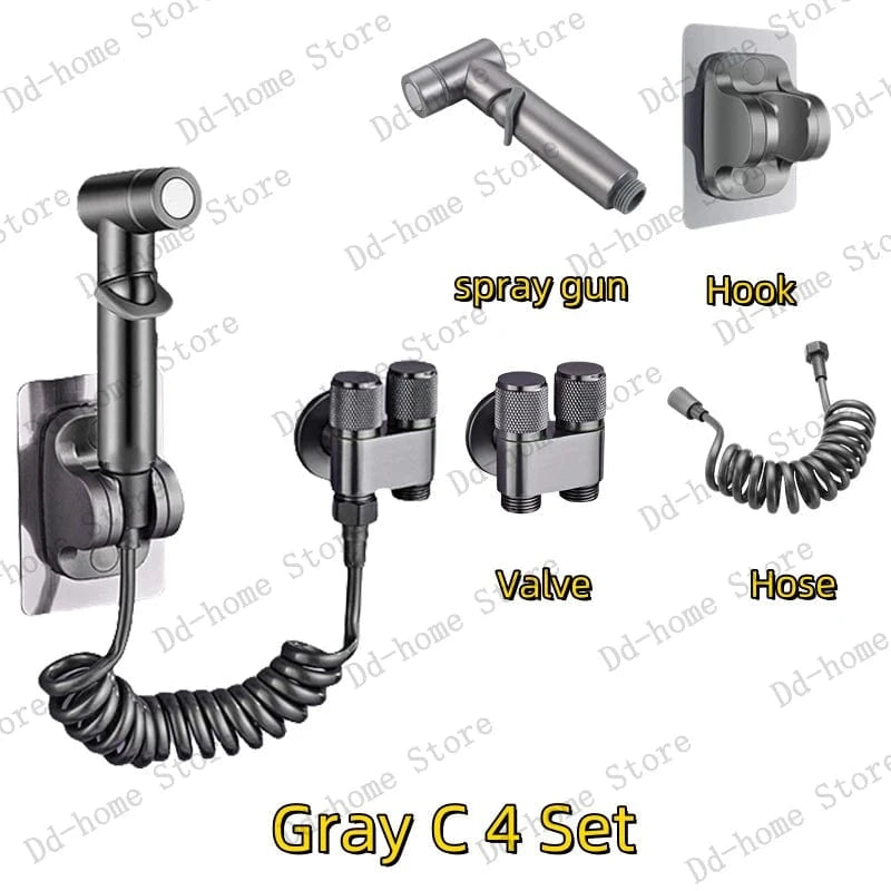 Mitigeo Gris A Toilette Douchette
