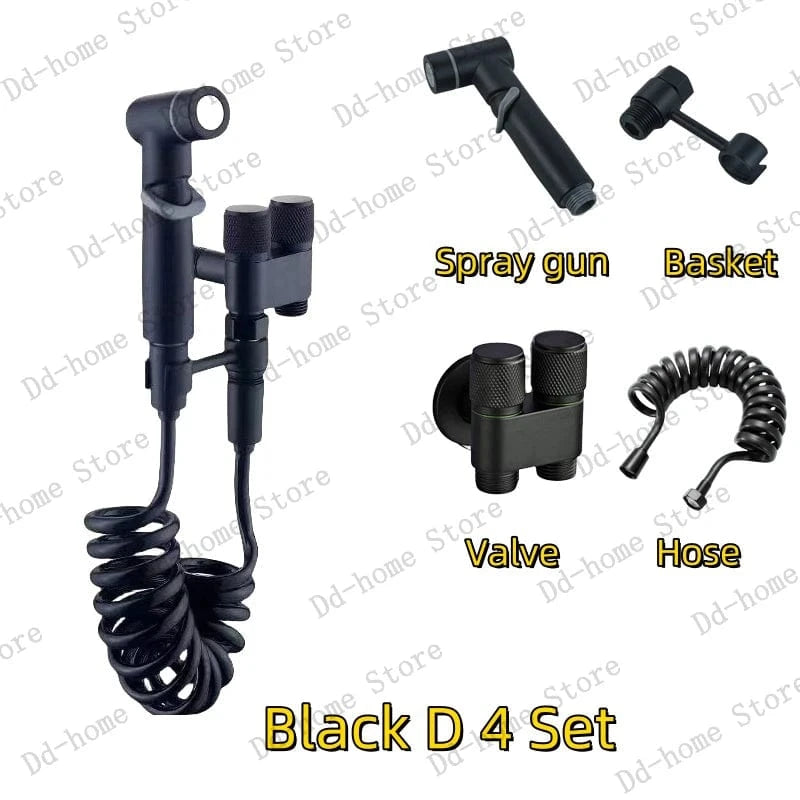 Noir B Toilette Douchette Mitigeo