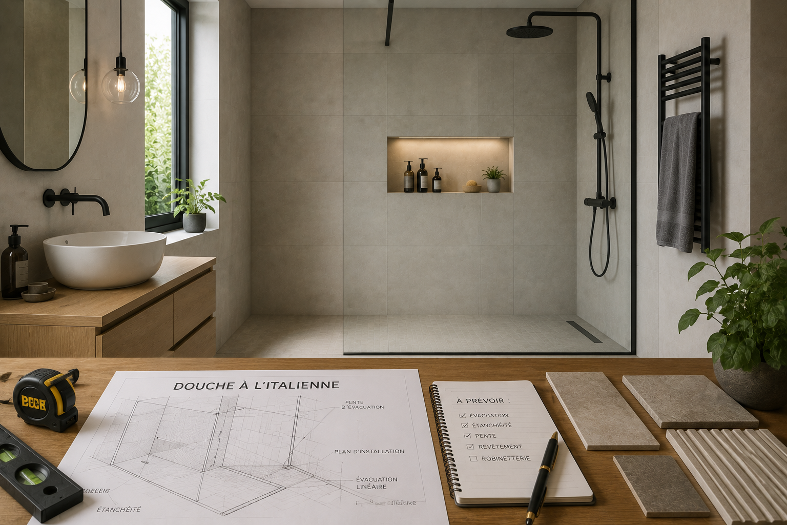 installation d une douche a l italienne