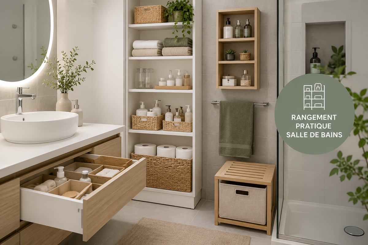 Les meilleures solutions de rangement pour la salle de bains