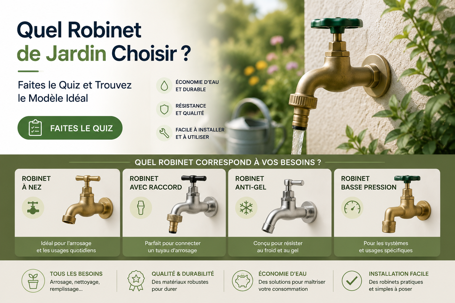 Quel Robinet de Jardin Choisir
