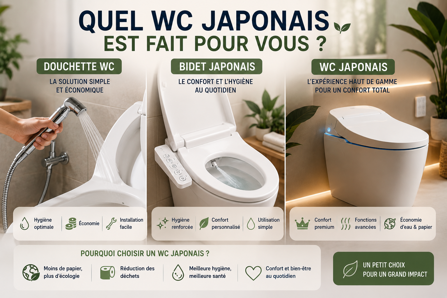 Quel WC japonais est fait pour vous 