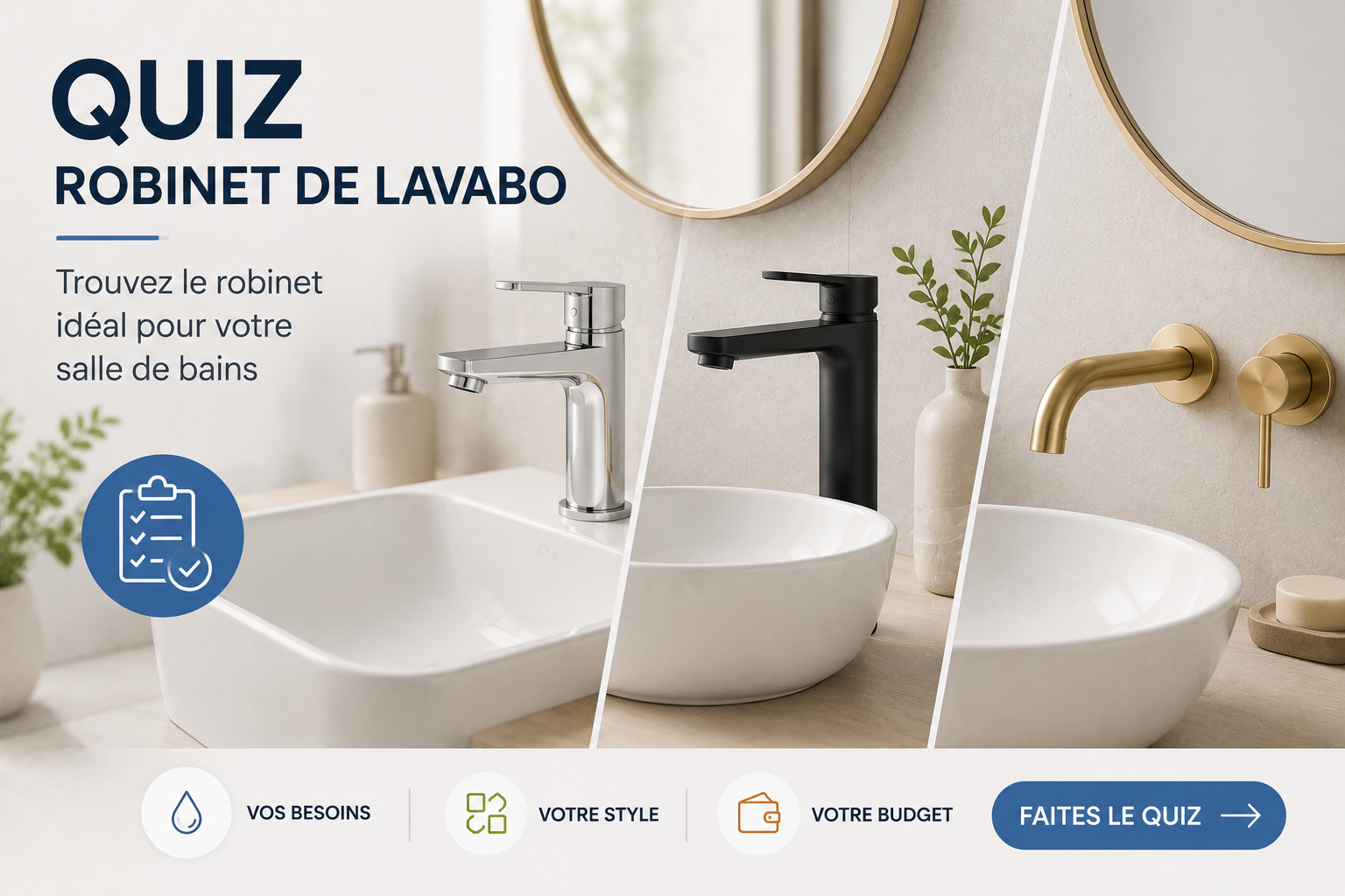Robinet de Lavabo : Trouvez le Modèle Idéal pour Votre Salle de Bains
