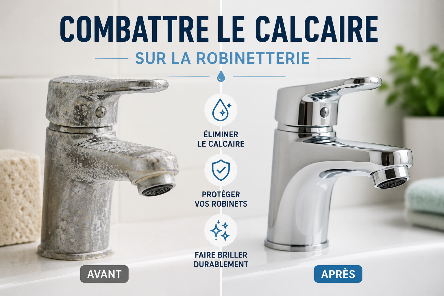 Comment combattre le calcaire sur la robinetterie