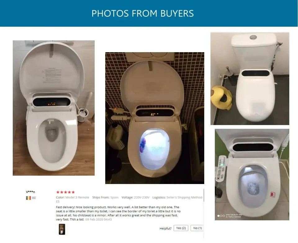 Mitigeo Abattant WC Japonais avec Télécommande