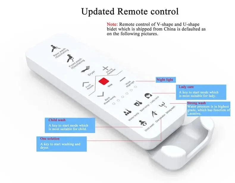 Abattant WC Japonais avec Télécommande Mitigeo