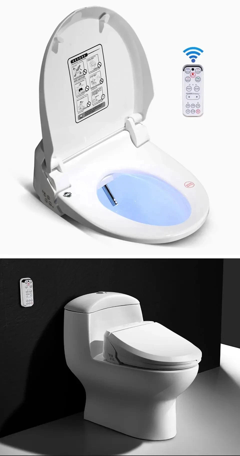 Abattant WC Japonais avec Télécommande Mitigeo