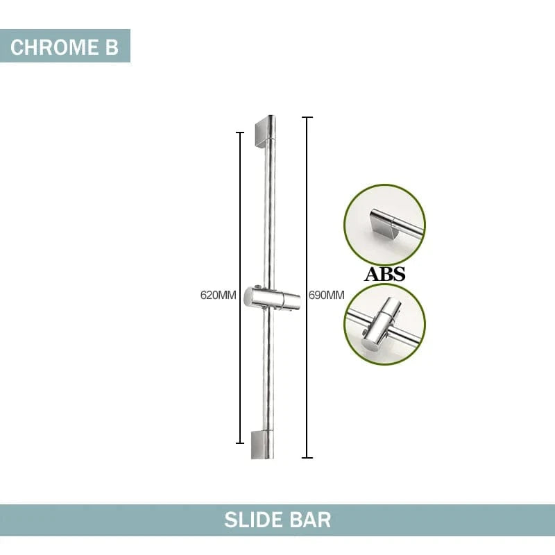 Mitigeo B Slide Bar Chrome Barre Pommeau de Douche