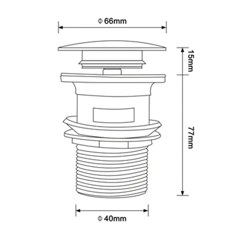 Mitigeo Bonde de Lavabo Clic Clac