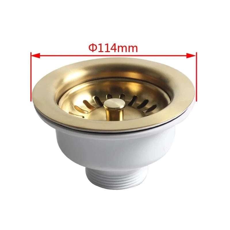 Mitigeo brushed gold Bonde Evier Cuisine