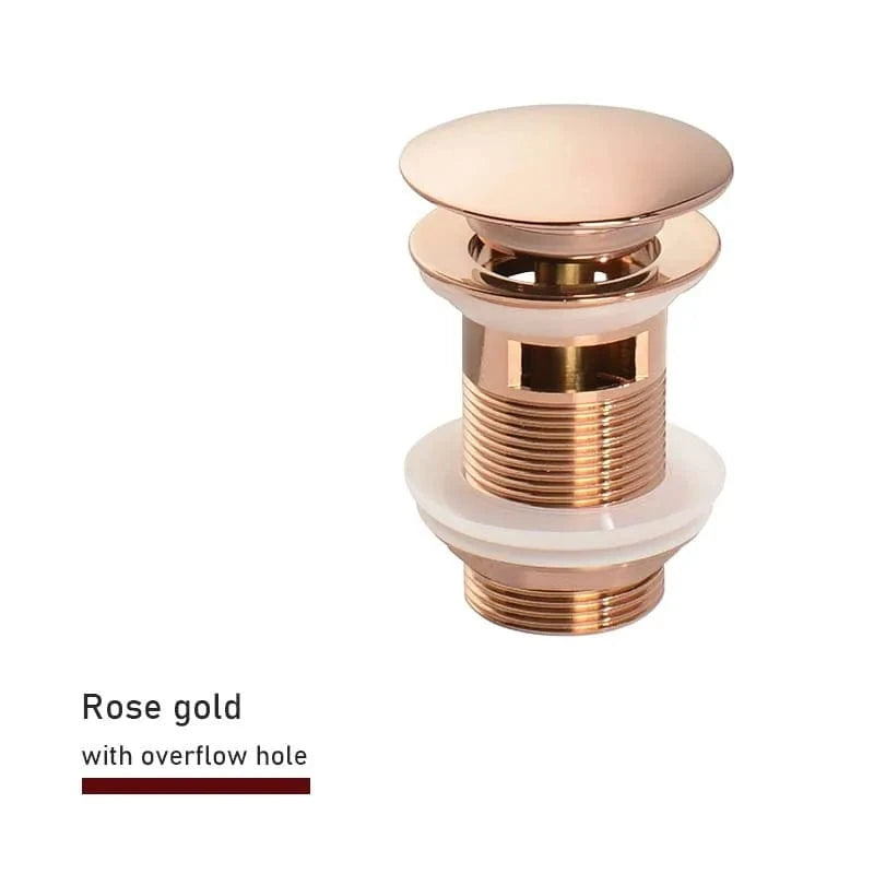 Mitigeo or rose avec trou Bonde Lavabo