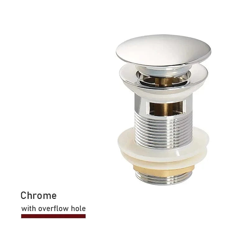 Mitigeo Chrome avec trou Bonde Lavabo