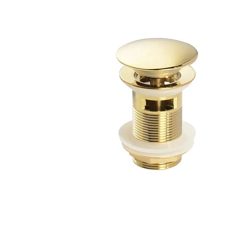 Mitigeo or clair avec trou Bonde Lavabo Poussoir