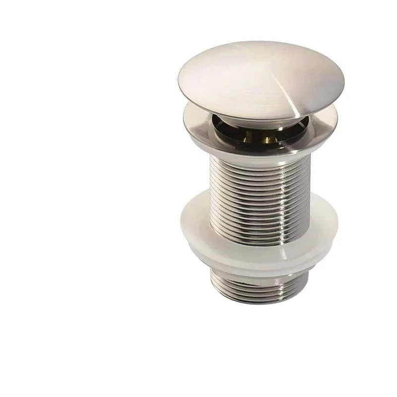 Mitigeo brossé sans trou Bonde Lavabo Poussoir
