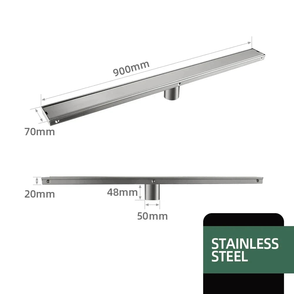 Mitigeo Inox 900mm Caniveau de Douche Italienne