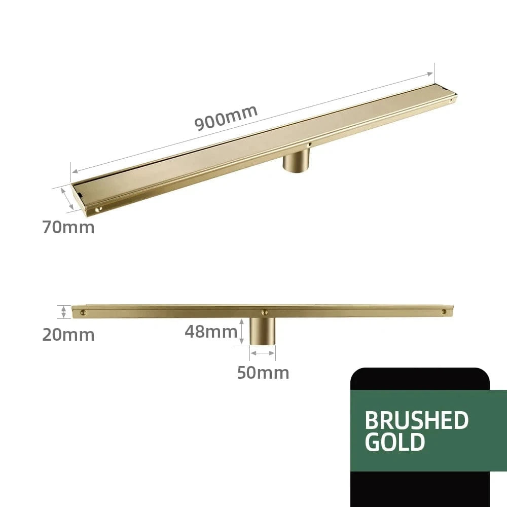 Mitigeo Or 900mm Caniveau de Douche Italienne