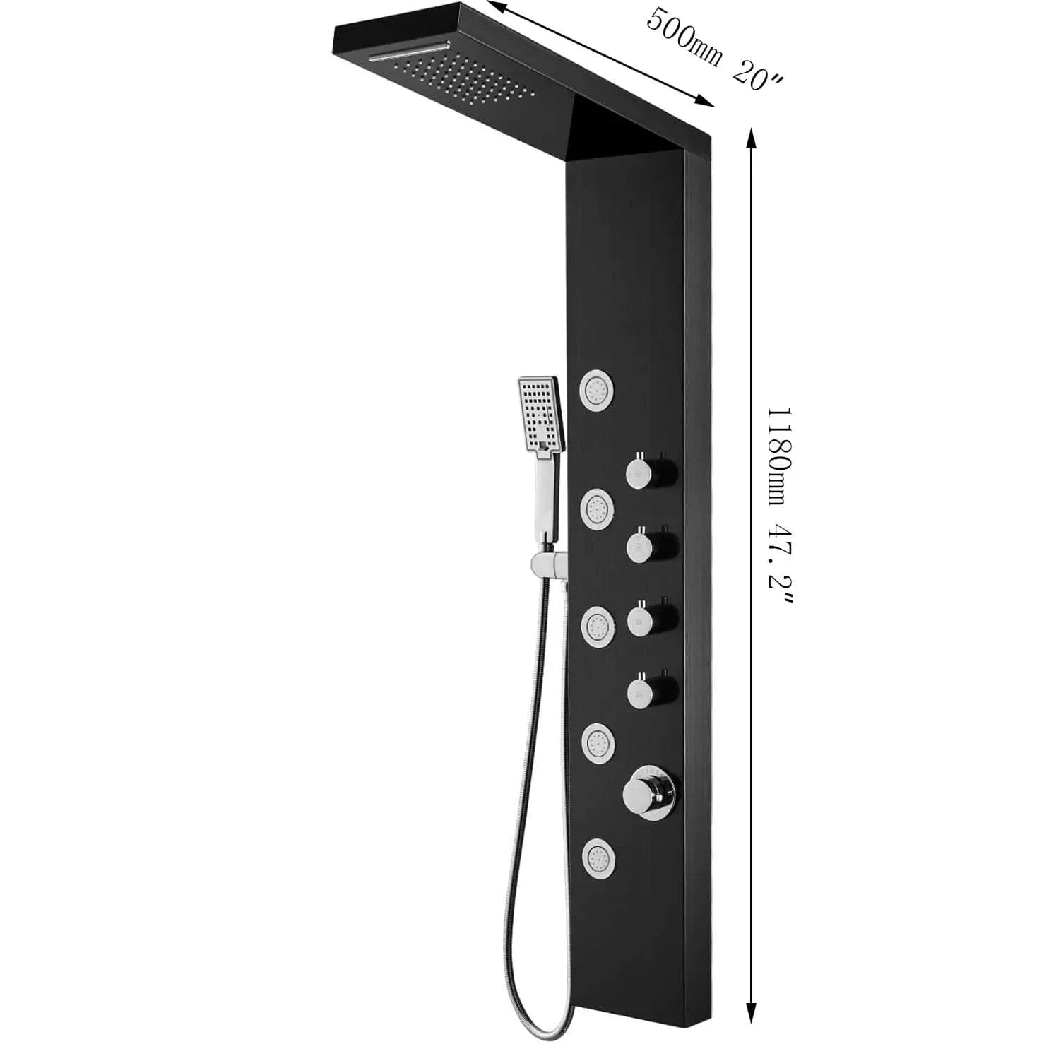 Mitigeo Colonne de Douche Hydromassante Thermostatique