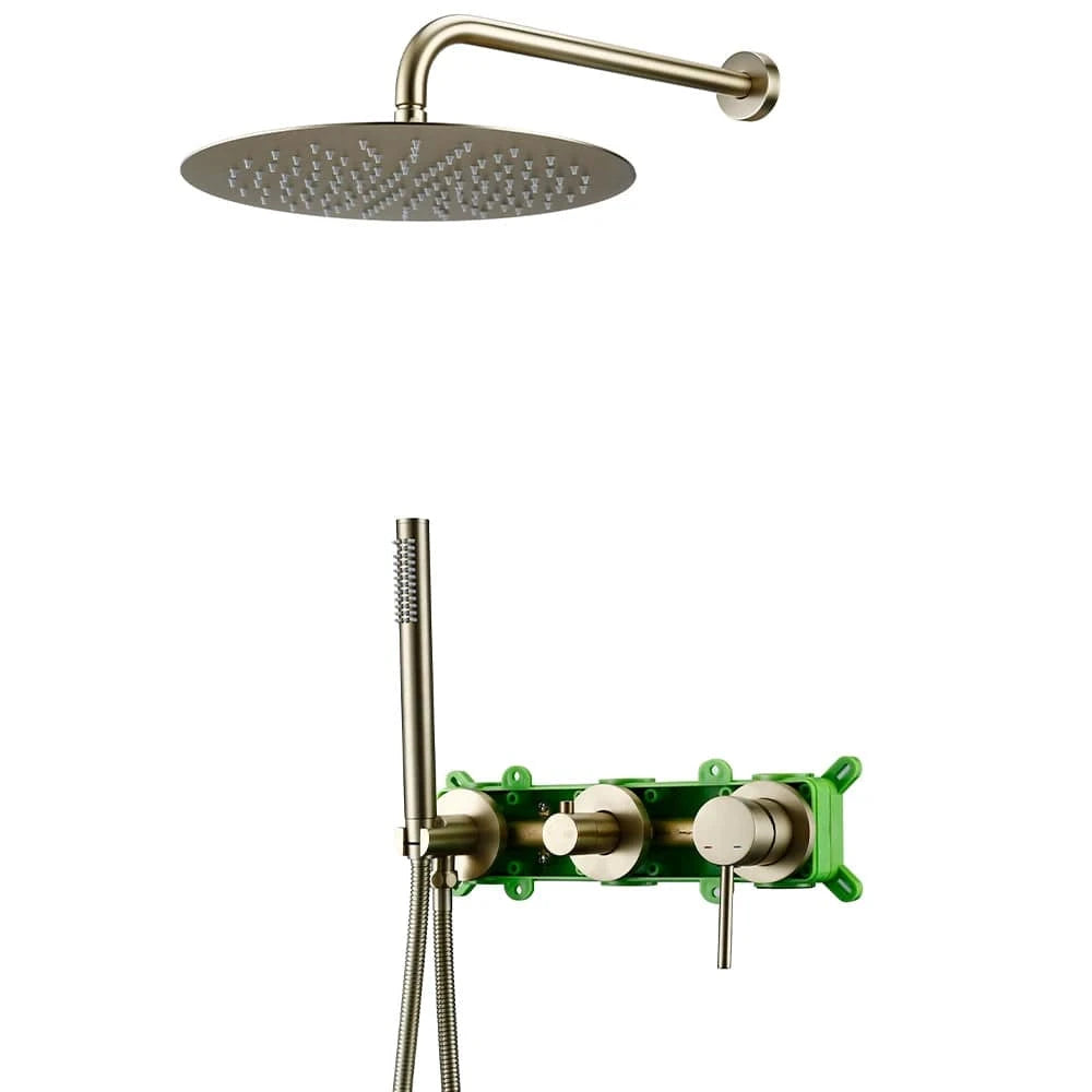 Mitigeo Or Brossé B / 20 cm Colonnes de Douche