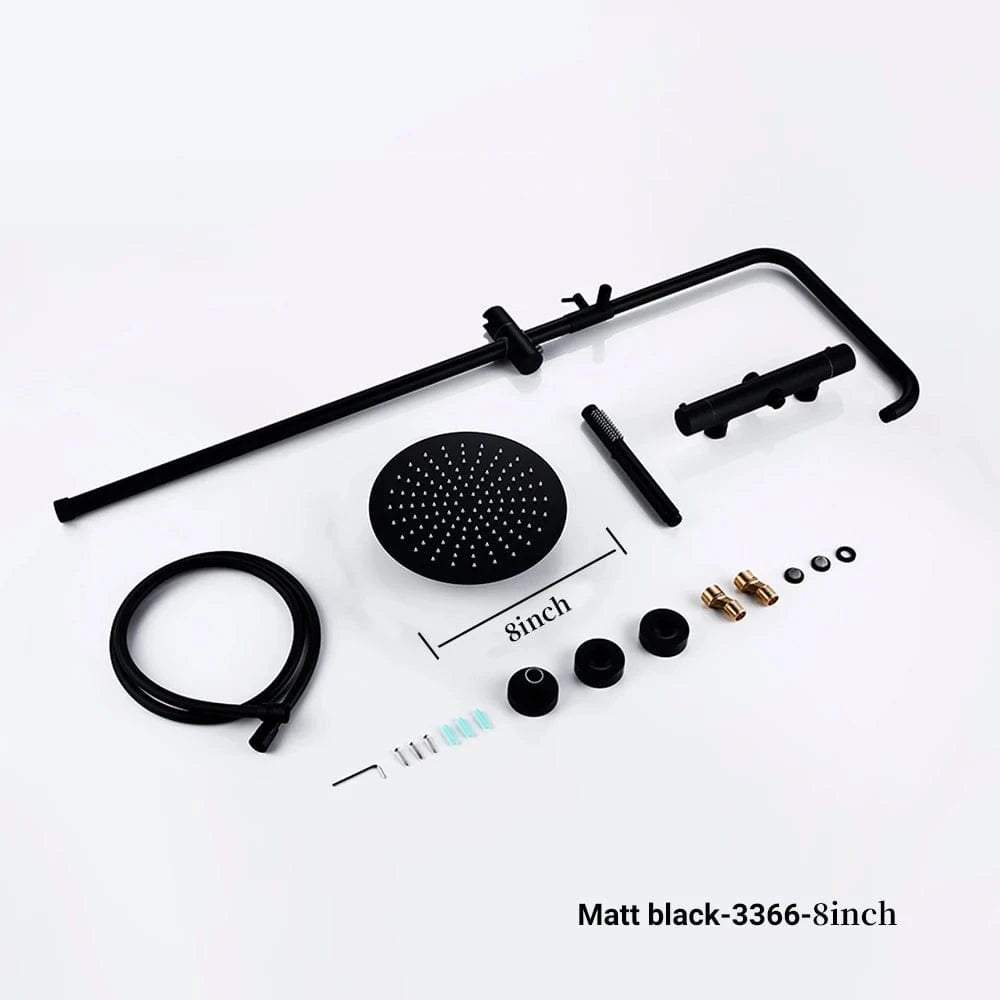 Mitigeo MB-20 cm Colonnes de Douche Thermostatique