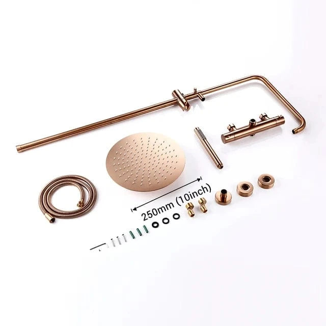 Mitigeo BRG-25 cm Colonnes de Douche Thermostatique