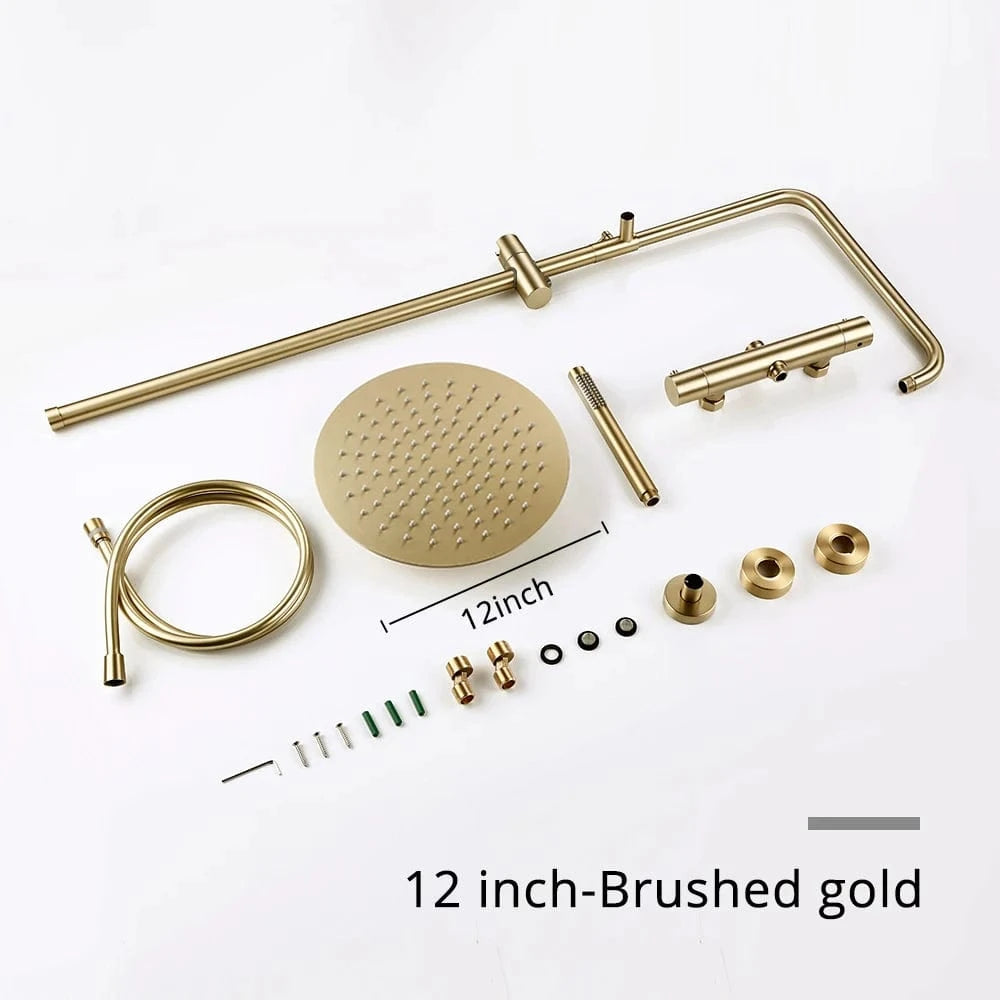 Mitigeo BG-30 cm Colonnes de Douche Thermostatique