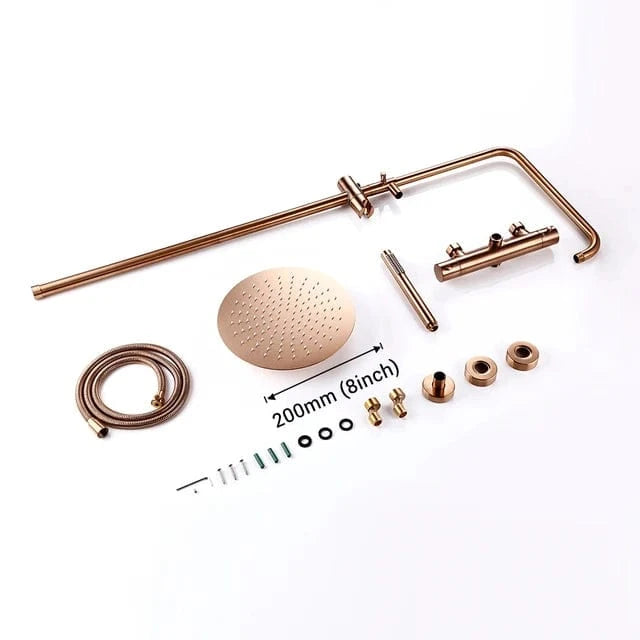 Mitigeo BRG-20 cm Colonnes de Douche Thermostatique