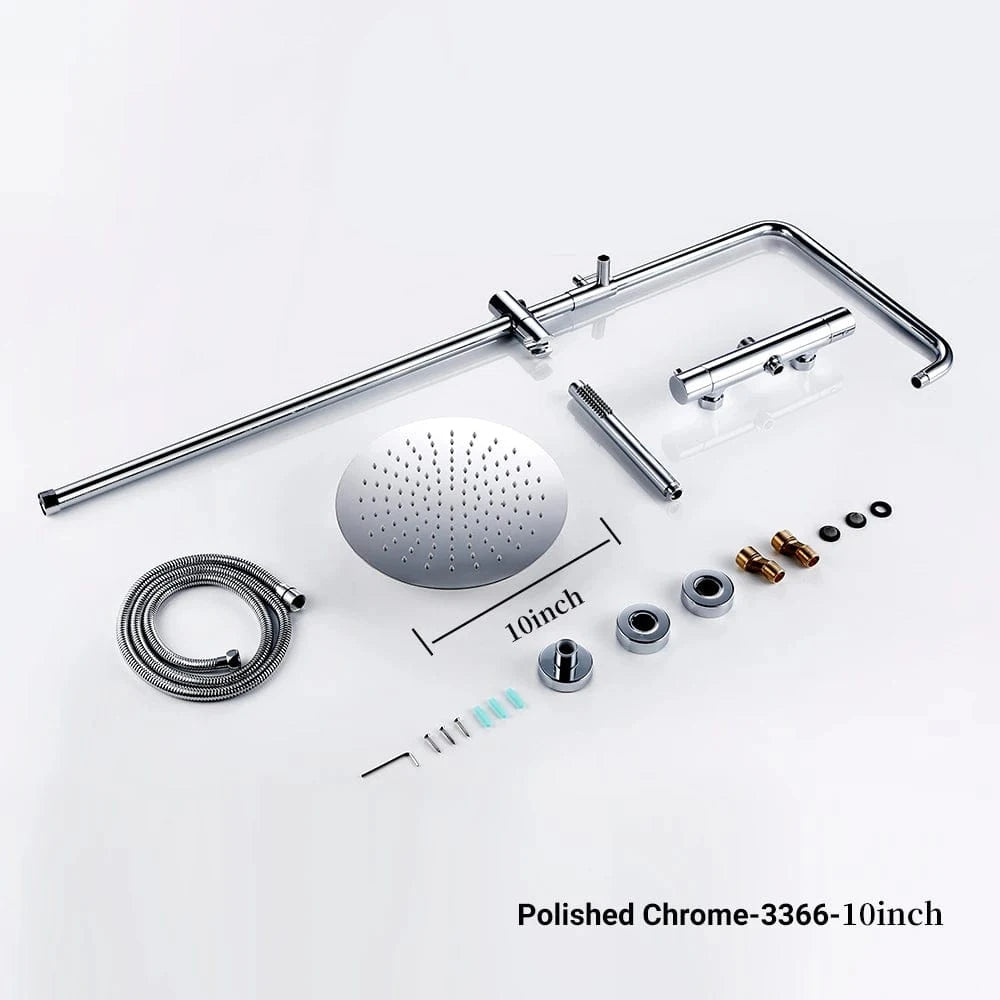 Mitigeo PC-25 cm Colonnes de Douche Thermostatique
