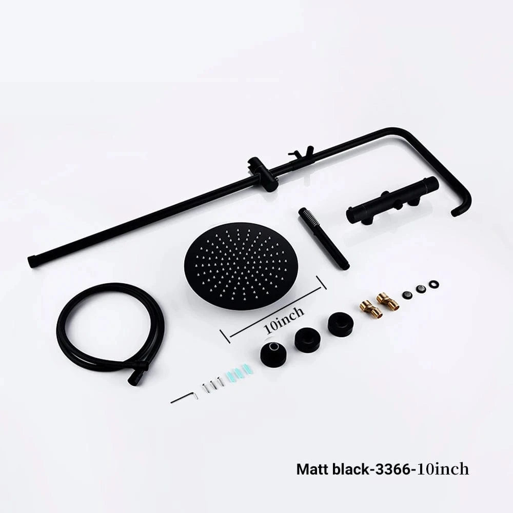 Mitigeo MB-25 cm Colonnes de Douche Thermostatique