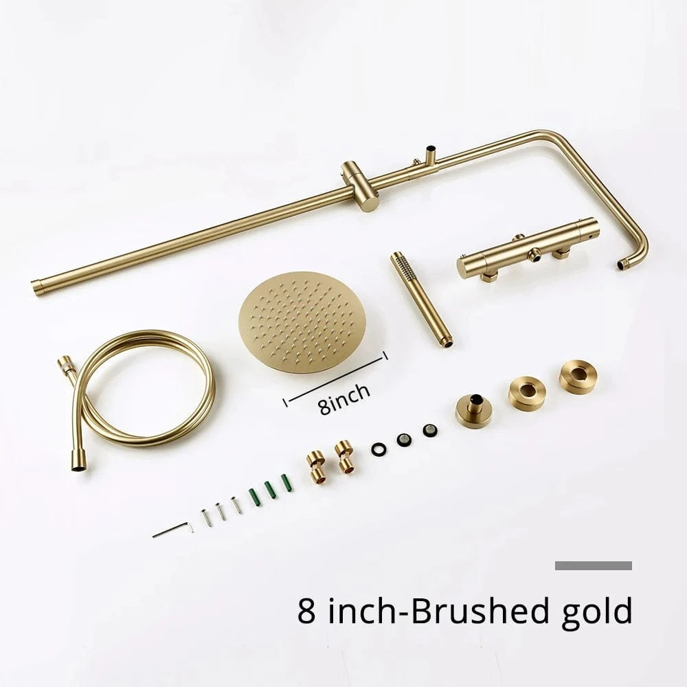 Mitigeo BG-20 cm Colonnes de Douche Thermostatique