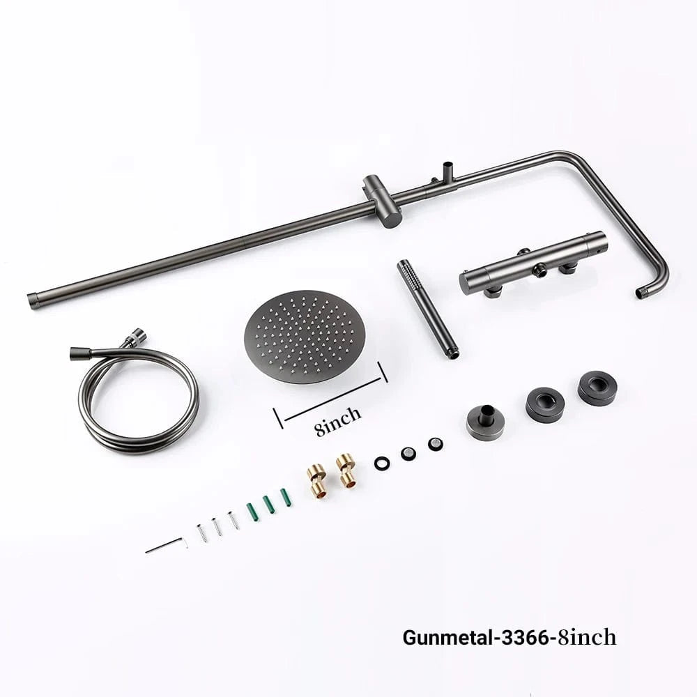 Mitigeo GM-20 cm Colonnes de Douche Thermostatique