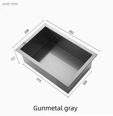 Mitigeo Gris A Douche avec Niche de Rangement