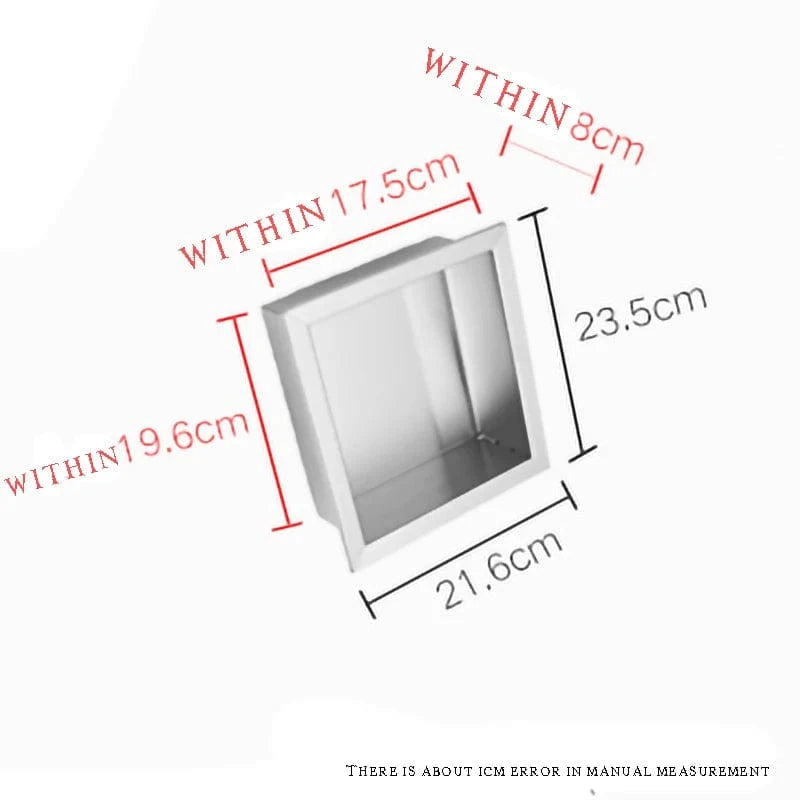 Mitigeo Nickel brossé B Douche avec Niche de Rangement