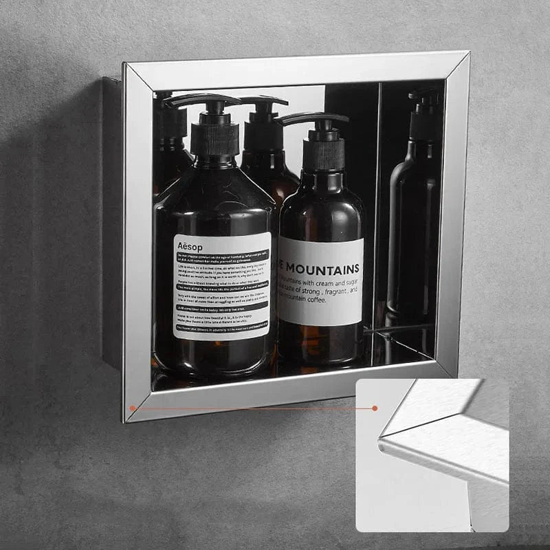 Mitigeo Douche Italienne avec Niche de Rangement