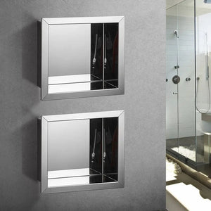 Mitigeo Douche Italienne avec Niche de Rangement