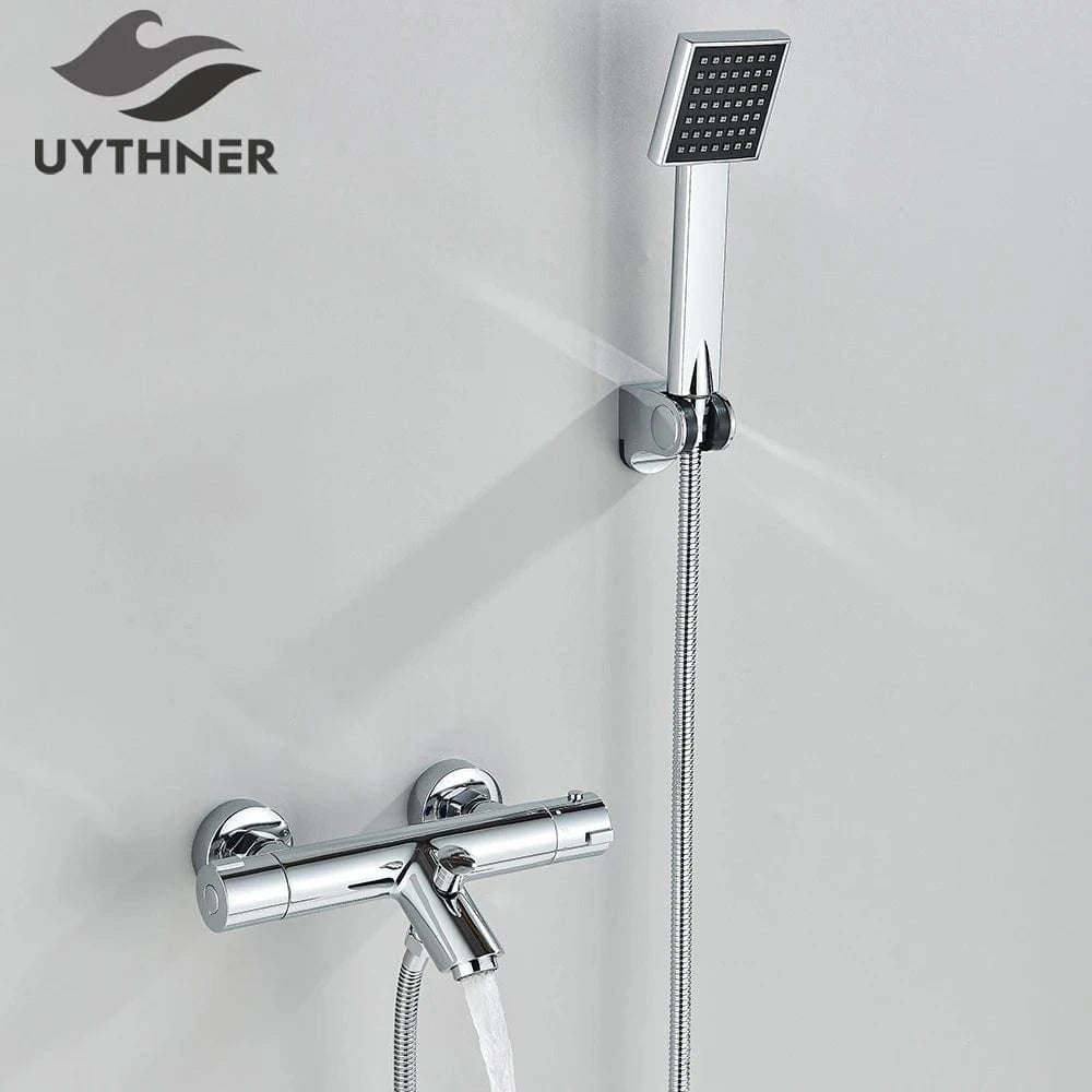 Mitigeo Ensemble Mitigeur douche Chrome D Douche Thermostatique