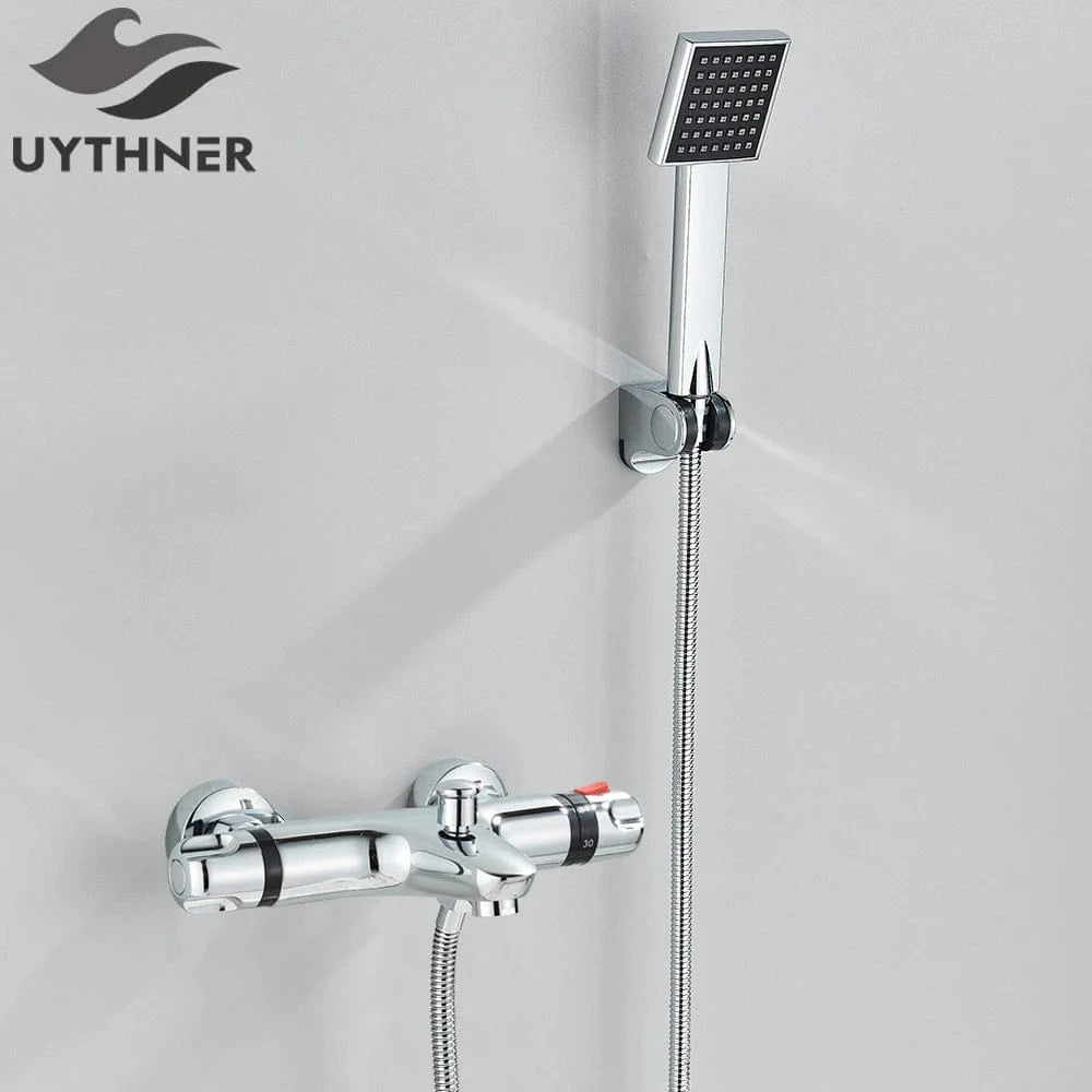 Mitigeo Ensemble Mitigeur douche Chrome C Douche Thermostatique