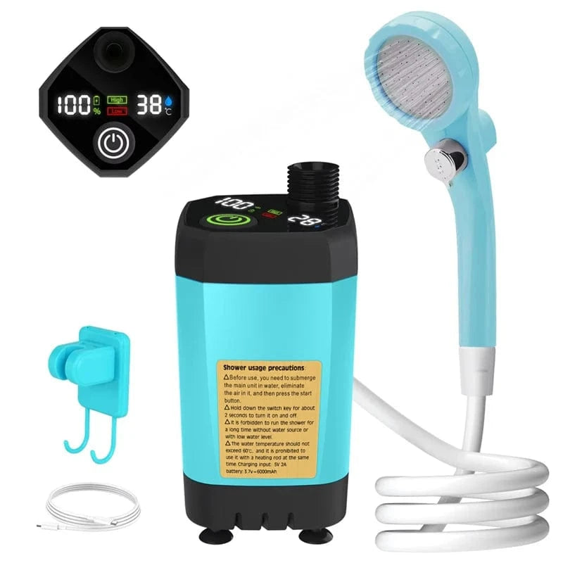 Mitigeo bleu Douchette Camping