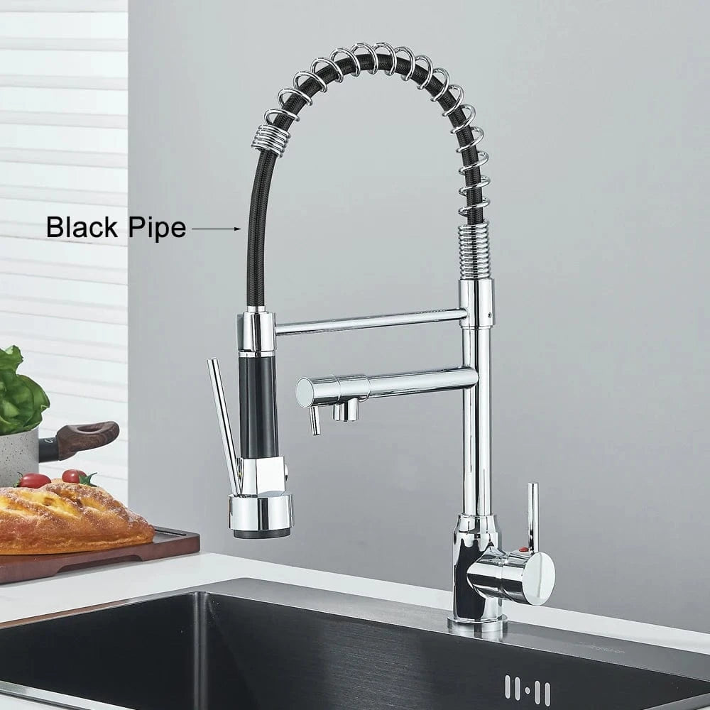 Mitigeo Chrome Noir A Douchette Cuisine Professionnelle